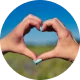Hands in the shape of a heart