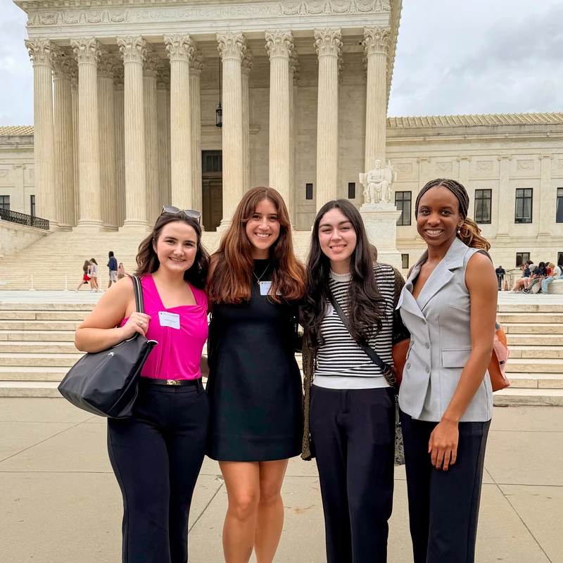Archer Fellows in front of the Supreme Court