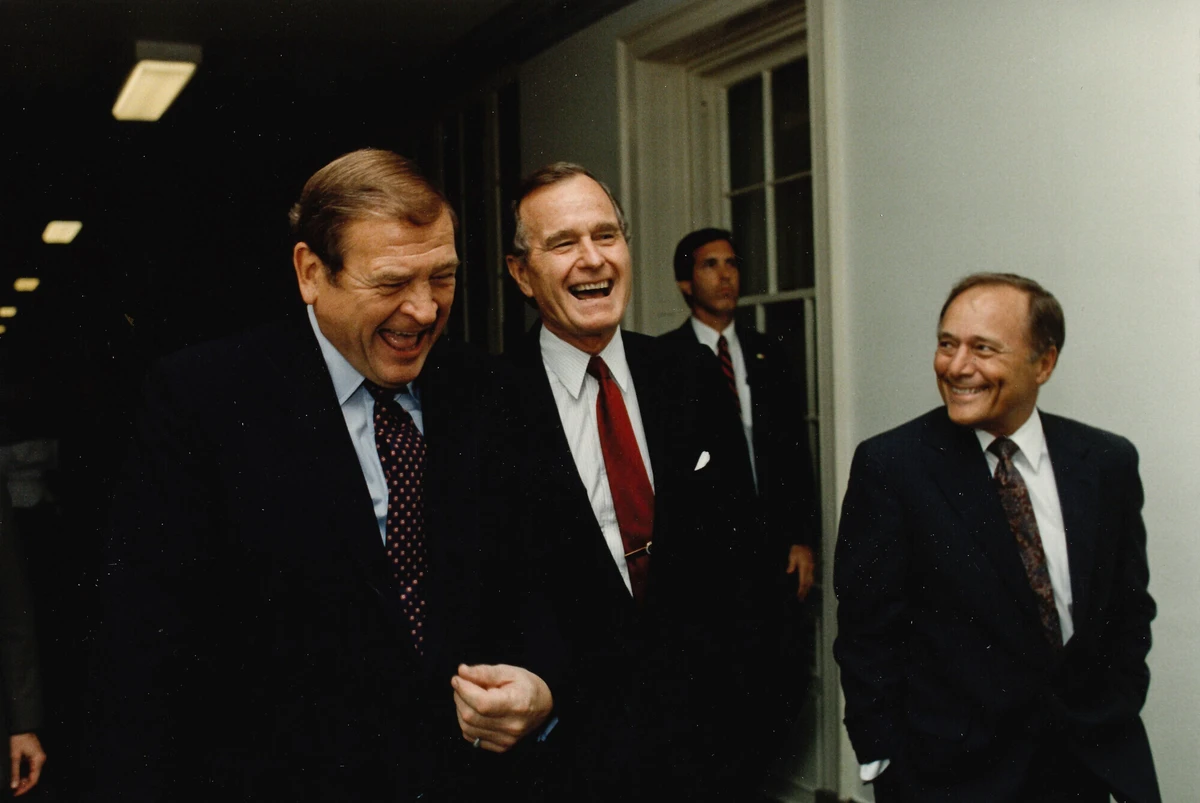 Congressman Archer with President HW Bush